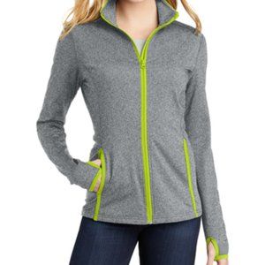 Sport-Tek® Ladies Sport-Wick® Stretch Contrast Full-Zip Jacket